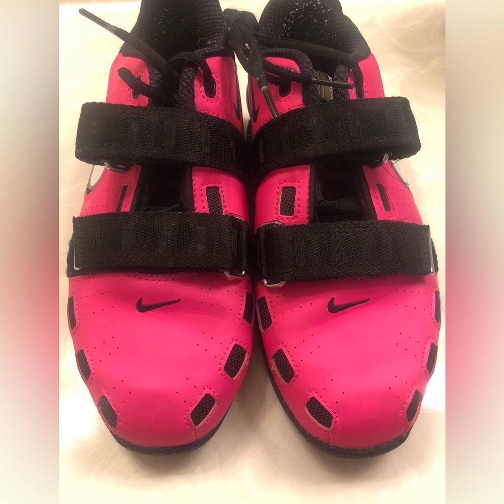 Hot Pink Nike Romaleos 2 lifting shoes